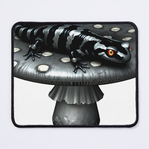Item preview, Gothic Marbled Salamander Pewter Toadstool designed and sold by IllumeInk.
