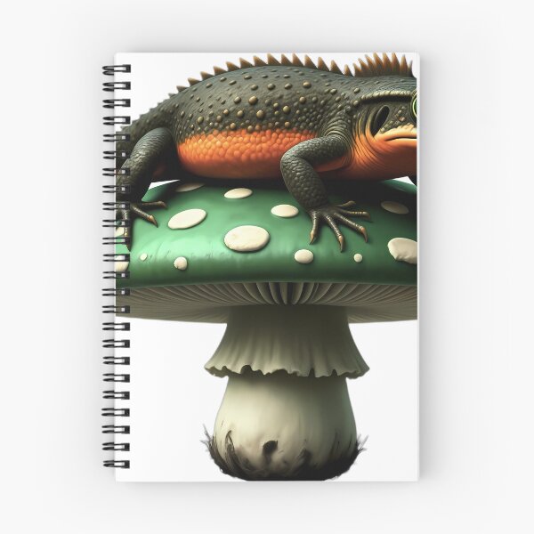 Item preview, Gothic Crested Newt Jade Toadstool designed and sold by IllumeInk.