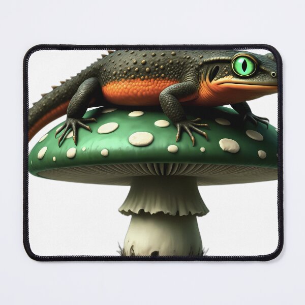 Item preview, Gothic Crested Newt Jade Toadstool designed and sold by IllumeInk.
