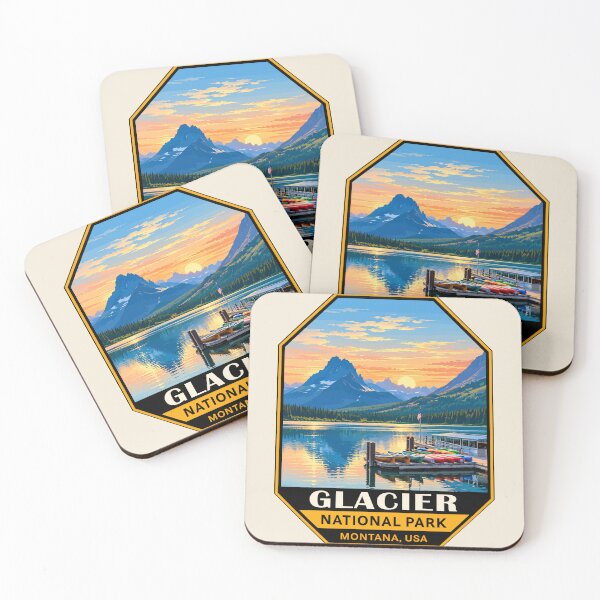 Item preview, Glacier National Park Sticker designed and sold by Gideon Emmerich.
