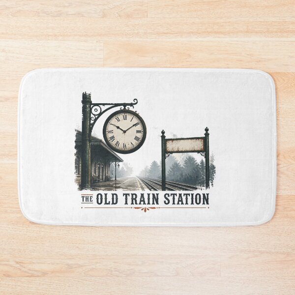 Item preview, The Old Train Station – Platform at Night designed and sold by BernoNickel.