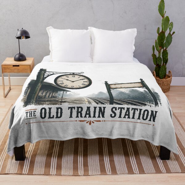 Item preview, The Old Train Station – Platform at Night designed and sold by BernoNickel.