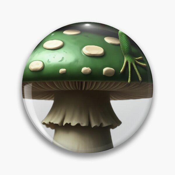 Item preview, Gothic Tree Skink Emerald Toadstool designed and sold by IllumeInk.