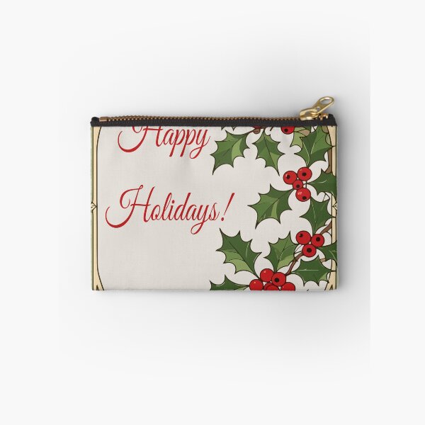 Item preview, Holly-Berry Art-Nouveau Greeting designed and sold by taiche.