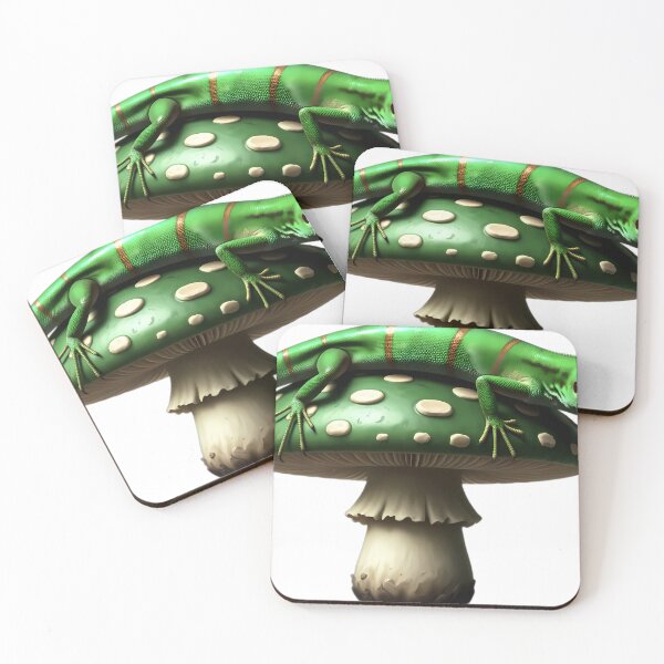 Item preview, Gothic Tree Skink Emerald Toadstool designed and sold by IllumeInk.