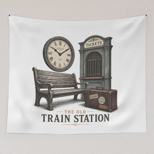 Item preview, The Old Train Station – Waiting Room designed and sold by BernoNickel.