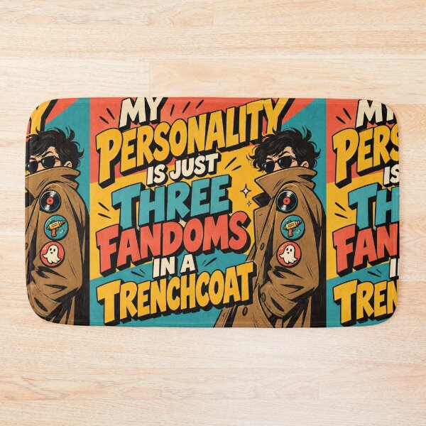 Item preview, My Personality Is Just Three Fandoms In A Trenchcoat - Funny Fandom T-Shirt designed and sold by Fanverse Merchandise.
