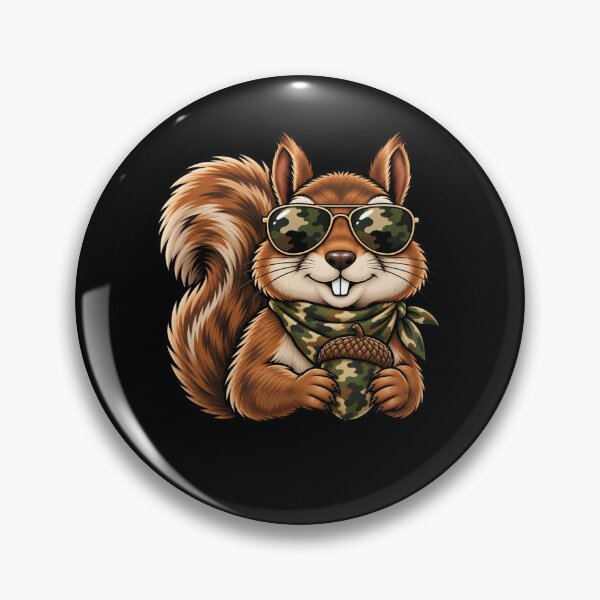 Item preview, Cool Camouflage Squirrel Hunter Military Wildlife designed and sold by drawwiika+44.