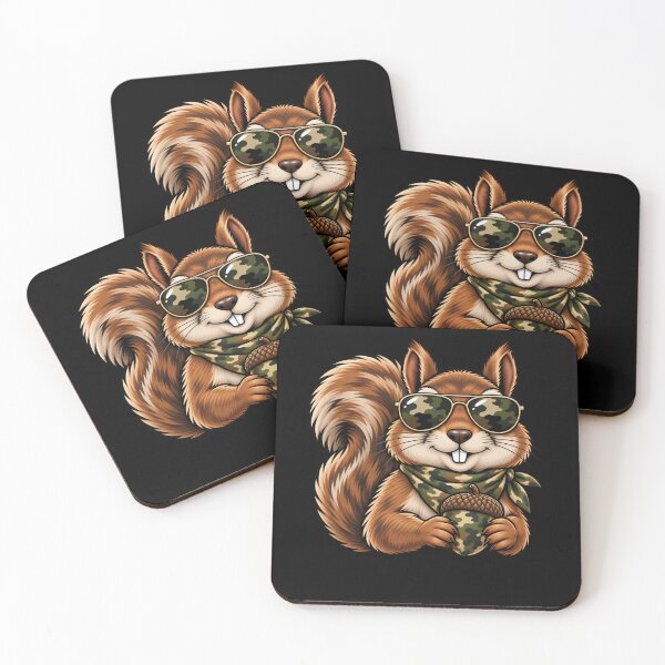 Item preview, Cool Camouflage Squirrel Hunter Military Wildlife designed and sold by drawwiika+44.