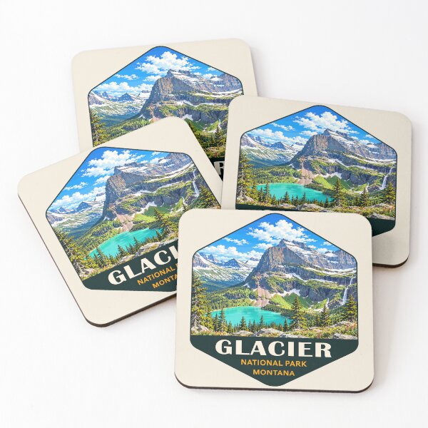 Item preview, Glacier National Park Sticker designed and sold by Gideon Emmerich.