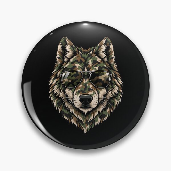 Item preview, Camouflage Wolf Hunter   Outdoorsman designed and sold by drawwiika+44.