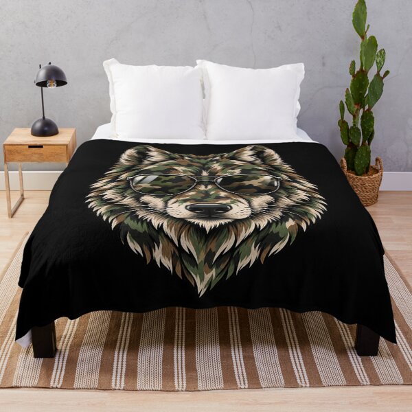 Item preview, Camouflage Wolf Hunter   Outdoorsman designed and sold by drawwiika+44.