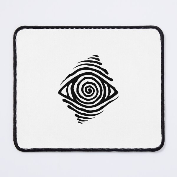 Item preview, Fingerprint Spiral Eye – Surreal Black Ink Tattoo Art designed and sold by InkStation24.