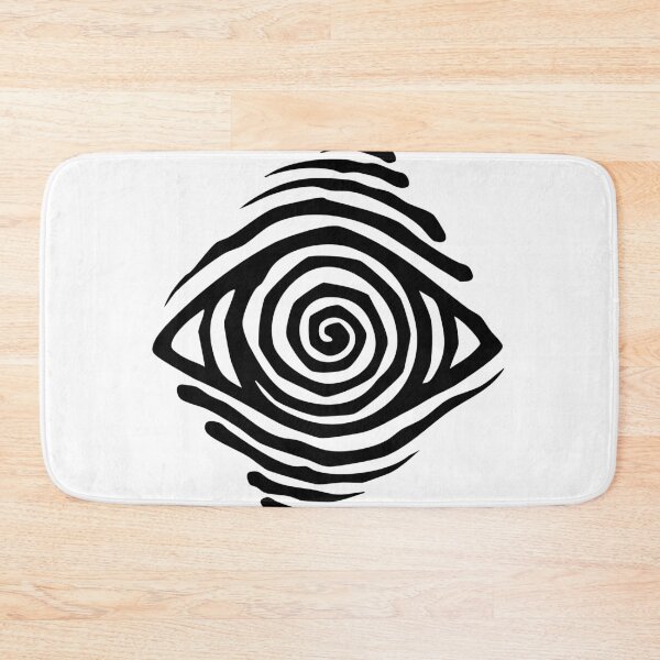Item preview, Fingerprint Spiral Eye – Surreal Black Ink Tattoo Art designed and sold by InkStation24.