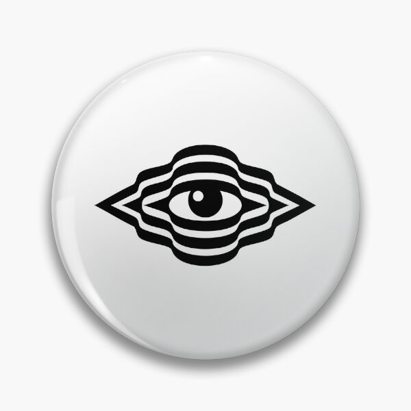 Item preview, Hypnotic Third Eye – Black Ink Optical Illusion Art designed and sold by InkStation24.