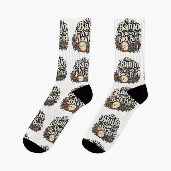 Item preview, Banjo Knows the Back Porch Folk Lettering Art designed and sold by Bikivuno.