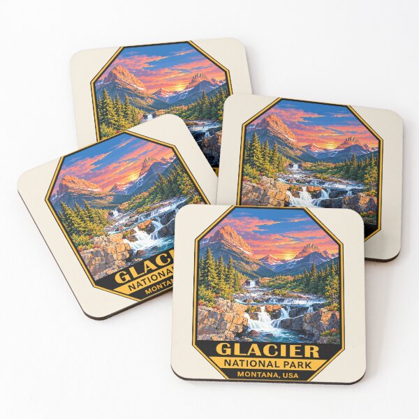 Item preview, Glacier National Park Sticker designed and sold by Gideon Emmerich.