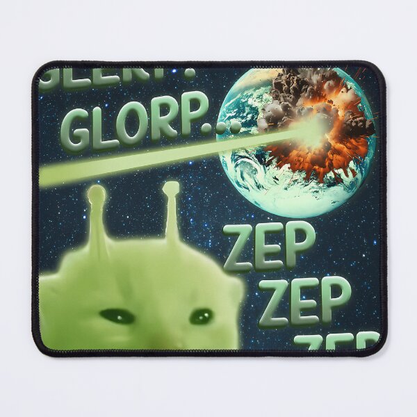 Item preview, Glorp Funny Alien Cat Brainrot Meme designed and sold by BrandonSlocum6.