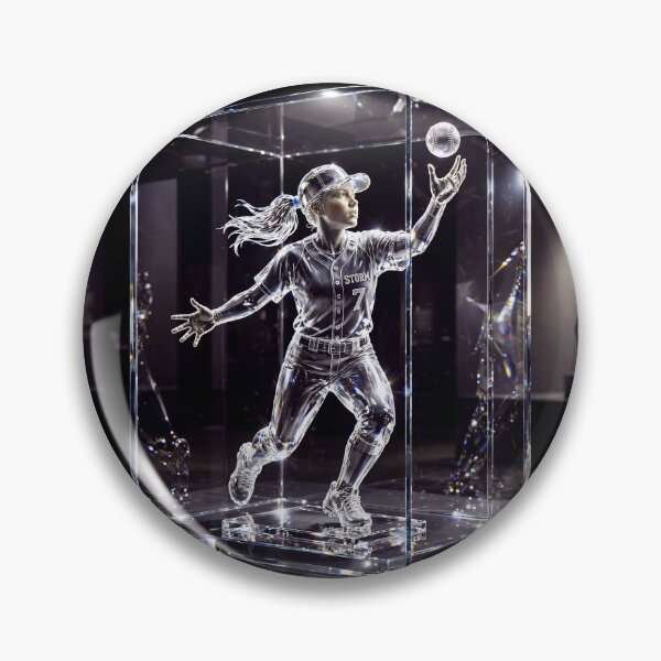 Item preview, Glass Baseball Player  designed and sold by AwesomeDigiShop.