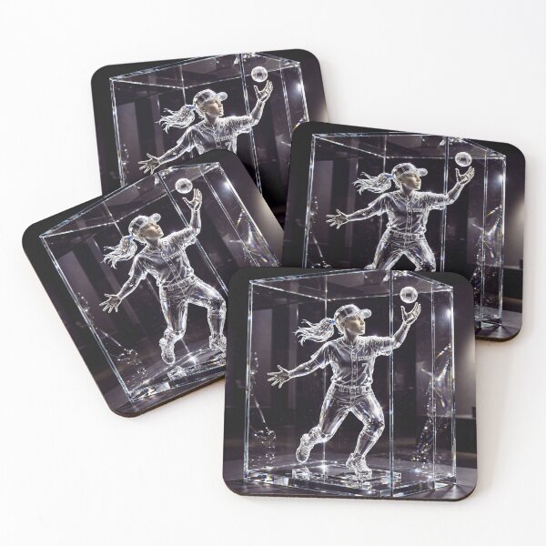 Item preview, Glass Baseball Player  designed and sold by AwesomeDigiShop.