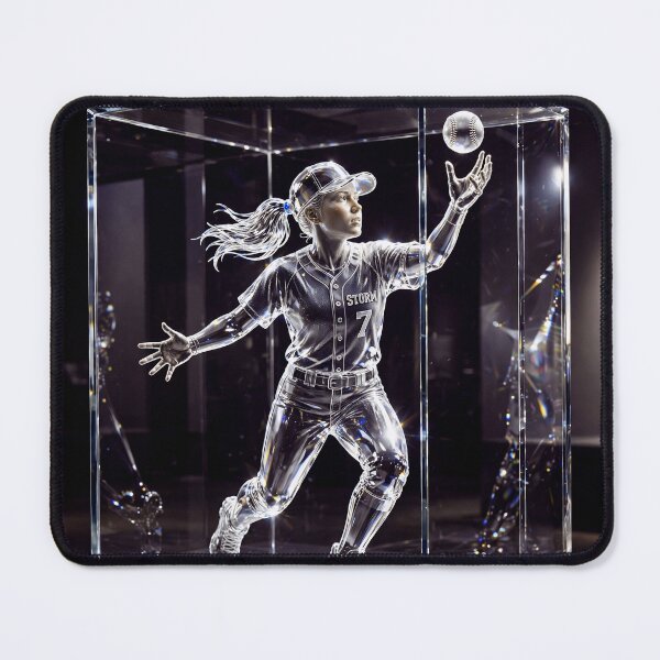Item preview, Glass Baseball Player designed and sold by AwesomeDigiShop.