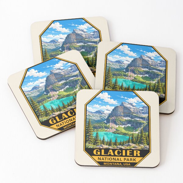 Item preview, Glacier National Park Sticker designed and sold by Gideon Emmerich.