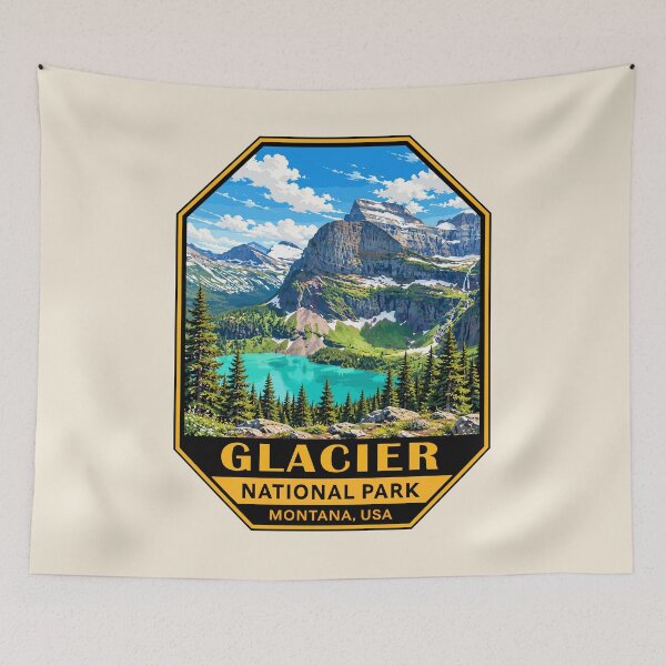 Item preview, Glacier National Park Sticker designed and sold by Gideon Emmerich.