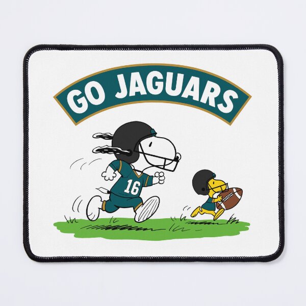 Item preview, Snoopy & Woodstock Jacksonville Jaguars Football Retro F592 designed and sold by GLUVY-THEME.