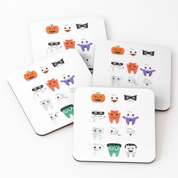 Item preview, Funny Halloween Teeth Spooky Season Dentist Dental Squad T-Shirt designed and sold by fine line.