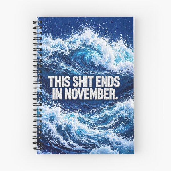 Item preview, This Ends November - Vote Blue Wave - Midterms 2026 - Faux Embroidery  designed and sold by AwakenedSoul.