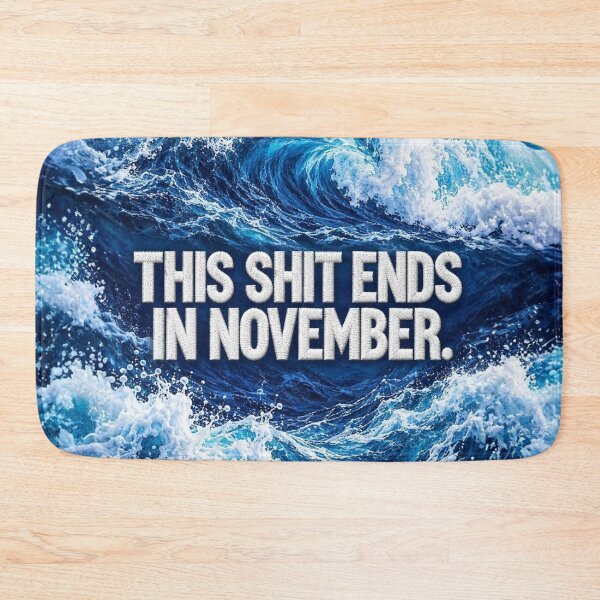 Item preview, This Ends November - Vote Blue Wave - Midterms 2026 - Faux Embroidery  designed and sold by AwakenedSoul.