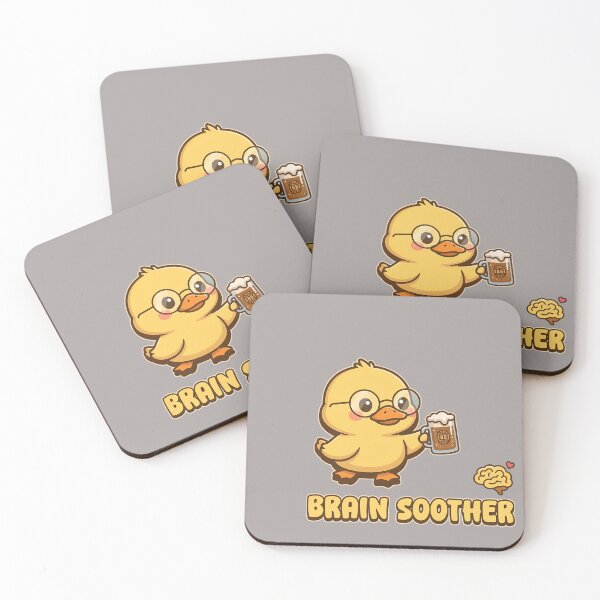 Item preview, Brain Soothener Cute Duck Beer Mug Funny-20 designed and sold by ForrestBoehm.