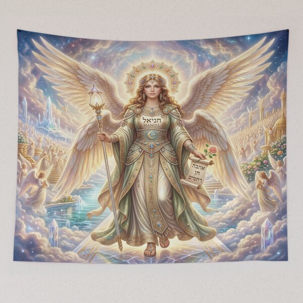 Item preview, Archangel Haniel in a Heavenly Photorealistic Setting designed and sold by Solomon-Ent-144.