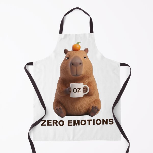 Item preview, Zero Emotions Capybara with Coffee designed and sold by Grallanews.