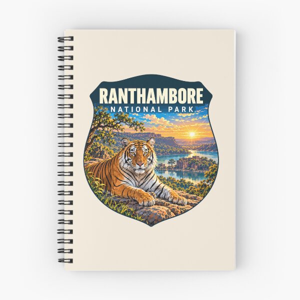 Item preview, Ranthambore National Park India – Vintage Tiger Safari Adventure designed and sold by Gideon Emmerich.