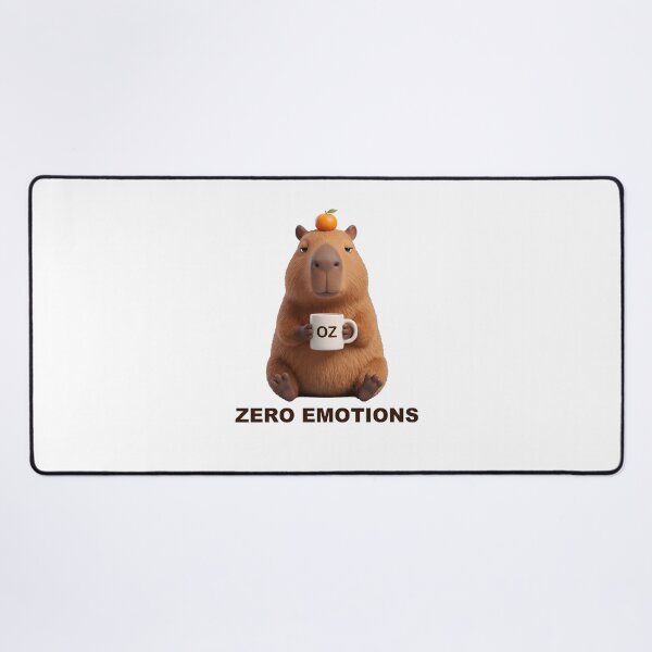 Item preview, Zero Emotions Capybara with Coffee designed and sold by Grallanews.