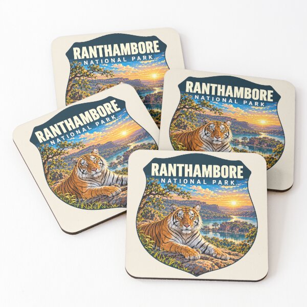 Item preview, Ranthambore National Park India – Vintage Tiger Safari Adventure designed and sold by Gideon Emmerich.