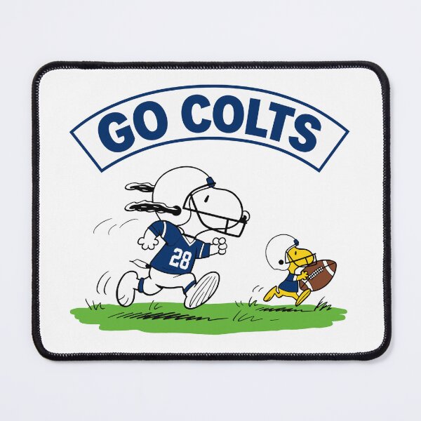Item preview, Snoopy & Woodstock Indianapolis Colts Football Retro F593 designed and sold by GLUVY-THEME.