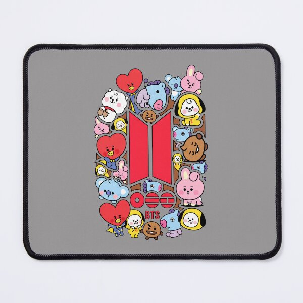Item preview, BTS Logo BT21 Characters Chibi K-Pop Tee-31 designed and sold by KeaganHarris.
