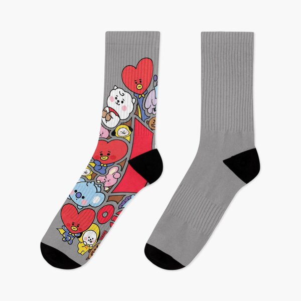 Item preview, BTS Logo BT21 Characters Chibi K-Pop Tee-31 designed and sold by KeaganHarris.