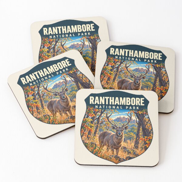 Item preview, Ranthambore National Park India – Vintage Tiger Safari Adventure designed and sold by Gideon Emmerich.