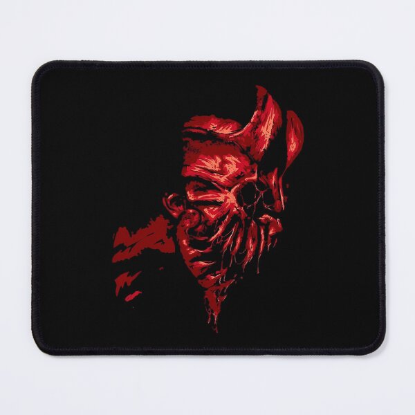 Item preview, Red Horned Mask Fiend Face designed and sold by MadilynWilke.