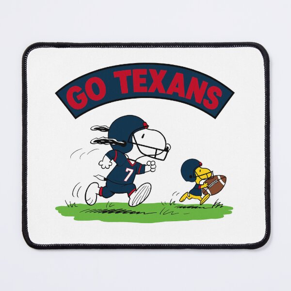 Item preview, Snoopy & Woodstock Houston Texans Football Retro F594 designed and sold by GLUVY-THEME.