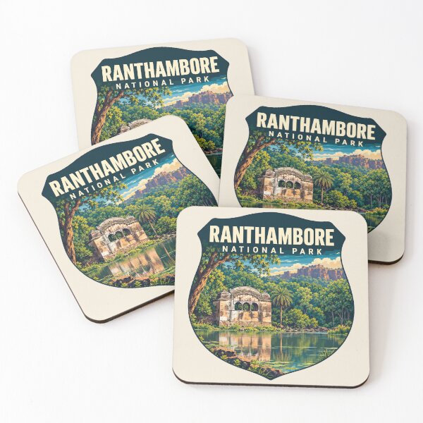 Item preview, Ranthambore National Park India – Vintage Tiger Safari Adventure designed and sold by Gideon Emmerich.