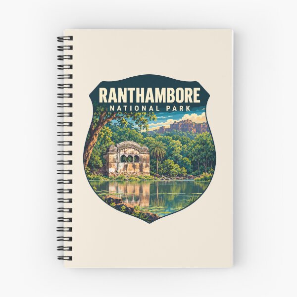 Item preview, Ranthambore National Park India – Vintage Tiger Safari Adventure designed and sold by Gideon Emmerich.