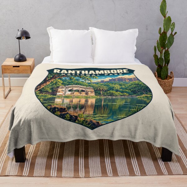 Item preview, Ranthambore National Park India – Vintage Tiger Safari Adventure designed and sold by Gideon Emmerich.