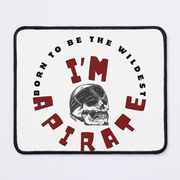 Item preview, Biker Pirate Skull Graphic T-Shirt - Born to be Wild designed and sold by Ibrahimsaeed27.
