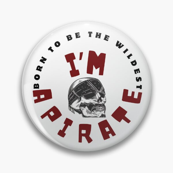 Item preview, Biker Pirate Skull Graphic T-Shirt - Born to be Wild designed and sold by Ibrahimsaeed27.