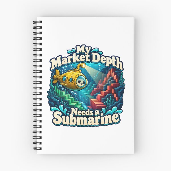 Item preview, Market Depth Submarine Funny Trading Cartoon designed and sold by Bikivuno.