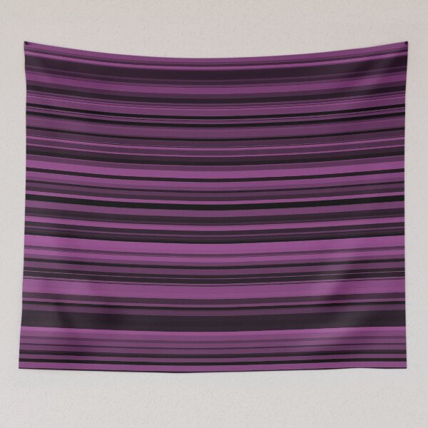 Item preview, Striped Pattern Purple Black designed and sold by ArtbyDebbieC.